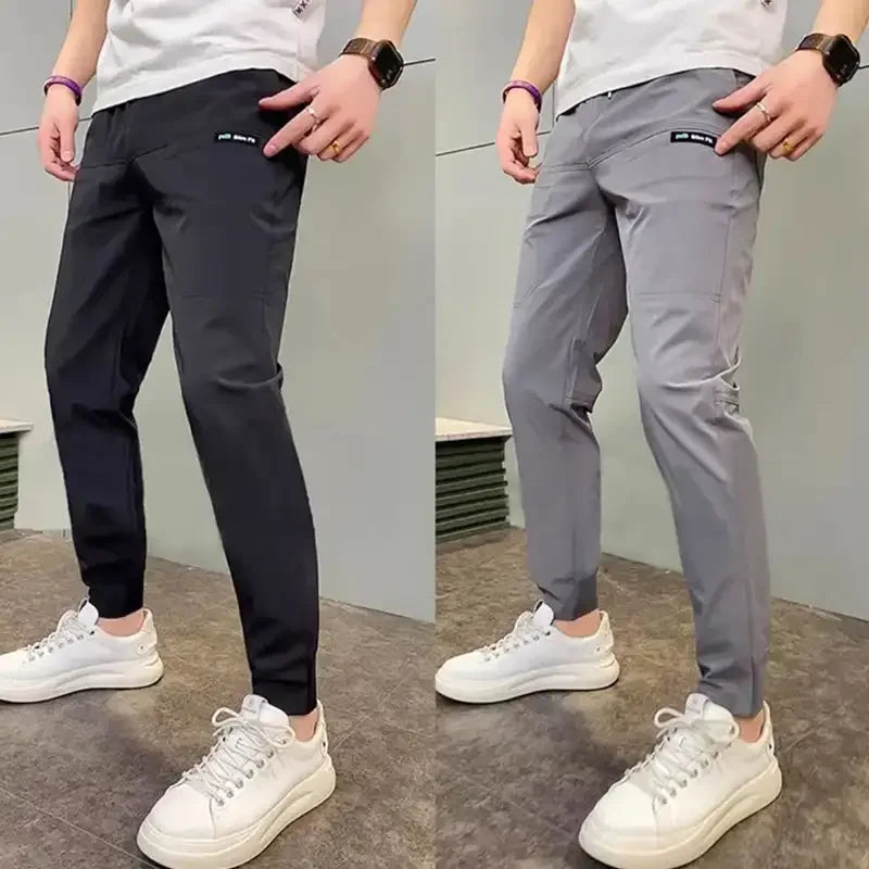 Pantalon cargo extensible avec poches multiples pour hommes